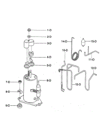 Compressor parts for Kenmore Air Conditioner 580.74053300 (58074053300, 580 74053300) from AppliancePartsPros.com
