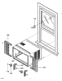 Installation Kit Assy parts for Kenmore Air Conditioner 580.74156400 (58074156400, 580 74156400) from AppliancePartsPros.com