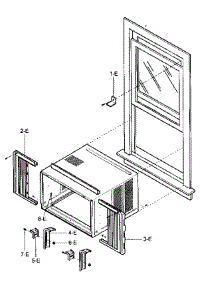 Installation Kit Assy parts for Kenmore Air Conditioner 580.75180501 (58075180501, 580 75180501) from AppliancePartsPros.com