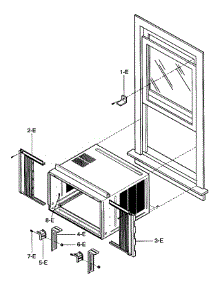 Installation Kit Assy parts for Kenmore Air Conditioner 580.75251700 (58075251700, 580 75251700) from AppliancePartsPros.com