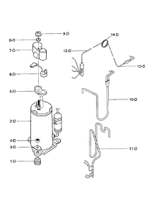 Compressor Parts parts for Kenmore Air Conditioner 580.76100700 (58076100700, 580 76100700) from AppliancePartsPros.com