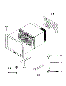 Instalation Kit parts for Kenmore Air Conditioner 580.76105600 (58076105600, 580 76105600) from AppliancePartsPros.com