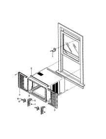 Installation Kit parts for Kenmore Air Conditioner 580.79188890 (58079188890, 580 79188890) from AppliancePartsPros.com