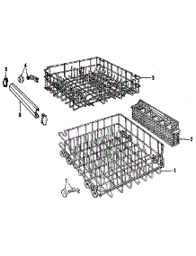 Rack parts for Kenmore Dishwasher 587.140091 (587140091, 587 140091) from AppliancePartsPros.com