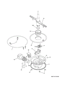 Motor & Pump parts for Kenmore Dishwasher 587.14012413B (58714012413B, 587 14012413B) from AppliancePartsPros.com