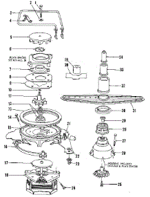 Motor, Heater, And Spray Arm parts for Kenmore Dishwasher 587.1409581 (5871409581, 587 1409581) from AppliancePartsPros.com