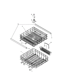 Rack parts for Kenmore Dishwasher 587.14132101 (58714132101, 587 14132101) from AppliancePartsPros.com