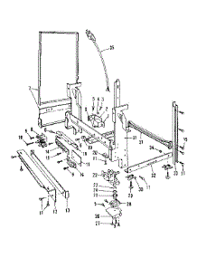 Frame parts for Kenmore Dishwasher 587.1416081 (5871416081, 587 1416081) from AppliancePartsPros.com
