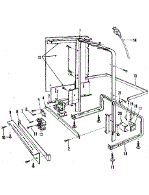 Frame Details parts for Kenmore Dishwasher 587.1419082 (5871419082, 587 1419082) from AppliancePartsPros.com