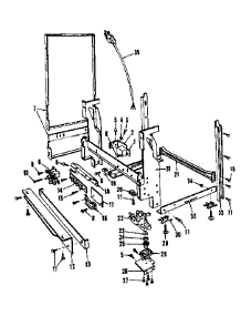 Frame Details parts for Kenmore Dishwasher 587.1426080 (5871426080, 587 1426080) from AppliancePartsPros.com