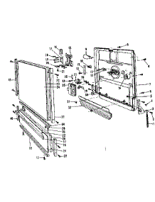 Door Details parts for Kenmore Dishwasher 587.1426082 (5871426082, 587 1426082) from AppliancePartsPros.com