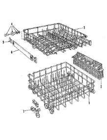 Rack Details parts for Kenmore Dishwasher 587.1426083 (5871426083, 587 1426083) from AppliancePartsPros.com