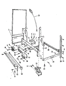 Frame Details parts for Kenmore Dishwasher 587.1428580 (5871428580, 587 1428580) from AppliancePartsPros.com