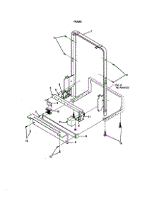 Frame parts for Kenmore Dishwasher 587.1429990 (5871429990, 587 1429990) from AppliancePartsPros.com