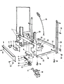 Frame Details parts for Kenmore Dishwasher 587.1430590 (5871430590, 587 1430590) from AppliancePartsPros.com