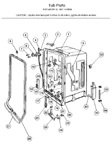 Tub Assembly parts for Kenmore Dishwasher 587.1430591 (5871430591, 587 1430591) from AppliancePartsPros.com