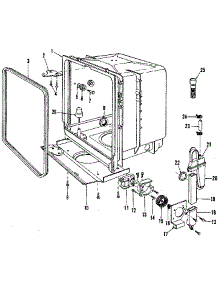 Tub Details parts for Kenmore Dishwasher 587.1440090 (5871440090, 587 1440090) from AppliancePartsPros.com