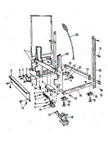 Frame Details parts for Kenmore Dishwasher 587.1446083 (5871446083, 587 1446083) from AppliancePartsPros.com