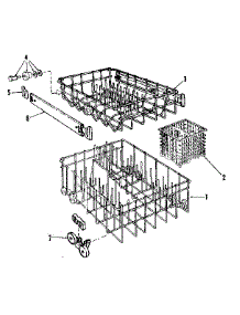 Rack Details parts for Kenmore Dishwasher 587.1446581 (5871446581, 587 1446581) from AppliancePartsPros.com