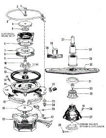 Motor, Heater, And Spray Arm parts for Kenmore Dishwasher 587.1448081 (5871448081, 587 1448081) from AppliancePartsPros.com