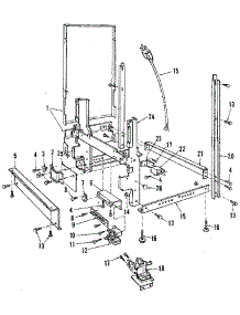 Frame parts for Kenmore Dishwasher 587.1448081 (5871448081, 587 1448081) from AppliancePartsPros.com
