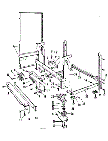 Frame Details parts for Kenmore Dishwasher 587.1456580 (5871456580, 587 1456580) from AppliancePartsPros.com