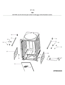 Tub parts for Kenmore Dishwasher 587.14642J01B (58714642J01B, 587 14642J01B) from AppliancePartsPros.com