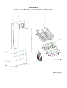 Racks / Wrapper parts for Kenmore Dishwasher 587.14659201B (58714659201B, 587 14659201B) from AppliancePartsPros.com