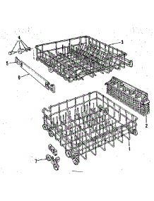 Rack Details parts for Kenmore Dishwasher 587.1466582 (5871466582, 587 1466582) from AppliancePartsPros.com