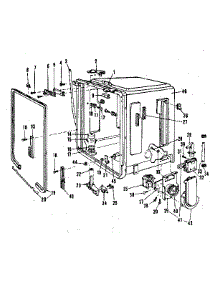 Tub Details parts for Kenmore Dishwasher 587.1466583 (5871466583, 587 1466583) from AppliancePartsPros.com