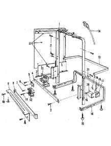 Frame Details parts for Kenmore Dishwasher 587.1469582 (5871469582, 587 1469582) from AppliancePartsPros.com