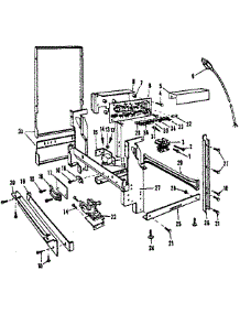 Frame Details parts for Kenmore Dishwasher 587.1487585 (5871487585, 587 1487585) from AppliancePartsPros.com