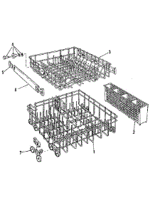 Rack Details parts for Kenmore Dishwasher 587.1507180 (5871507180, 587 1507180) from AppliancePartsPros.com