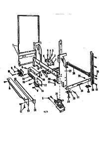 Frame Details parts for Kenmore Dishwasher 587.1507181 (5871507181, 587 1507181) from AppliancePartsPros.com