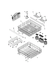 Racks parts for Kenmore Dishwasher 587.15074201 (58715074201, 587 15074201) from AppliancePartsPros.com