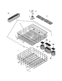 Racks parts for Kenmore Dishwasher 587.15163401 (58715163401, 587 15163401) from AppliancePartsPros.com