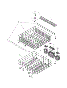 Racks parts for Kenmore Dishwasher 587.15173400 (58715173400, 587 15173400) from AppliancePartsPros.com