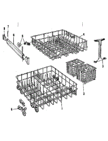 Rack Details parts for Kenmore Dishwasher 587.1517585 (5871517585, 587 1517585) from AppliancePartsPros.com