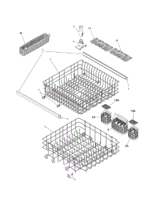Racks parts for Kenmore Dishwasher 587.15194400 (58715194400, 587 15194400) from AppliancePartsPros.com