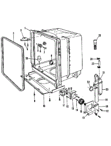 Tub Details parts for Kenmore Dishwasher 587.1530590 (5871530590, 587 1530590) from AppliancePartsPros.com