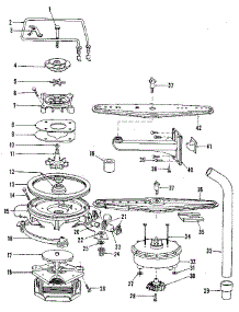 Motor, Heater, & Spray Arm Details parts for Kenmore Dishwasher 587.1530590 (5871530590, 587 1530590) from AppliancePartsPros.com