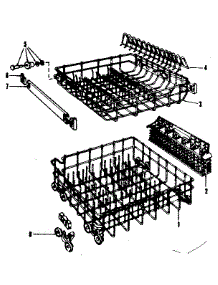 Rack Assembly parts for Kenmore Dishwasher 587.153300 (587153300, 587 153300) from AppliancePartsPros.com