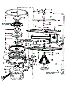 Motor, Heater, And Spray Arm Details parts for Kenmore Dishwasher 587.153302 (587153302, 587 153302) from AppliancePartsPros.com