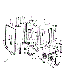 Tub Details parts for Kenmore Dishwasher 587.153303 (587153303, 587 153303) from AppliancePartsPros.com