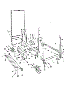 Frame Details parts for Kenmore Dishwasher 587.1536583 (5871536583, 587 1536583) from AppliancePartsPros.com