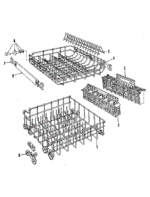 Rack Details parts for Kenmore Dishwasher 587.1536583 (5871536583, 587 1536583) from AppliancePartsPros.com