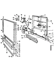 Door Details parts for Kenmore Dishwasher 587.1550590 (5871550590, 587 1550590) from AppliancePartsPros.com