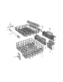 Rack Details parts for Kenmore Dishwasher 587.1556581 (5871556581, 587 1556581) from AppliancePartsPros.com