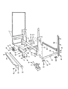 Frame Details parts for Kenmore Dishwasher 587.1556581 (5871556581, 587 1556581) from AppliancePartsPros.com