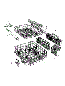 Rack Details parts for Kenmore Dishwasher 587.1646580 (5871646580, 587 1646580) from AppliancePartsPros.com